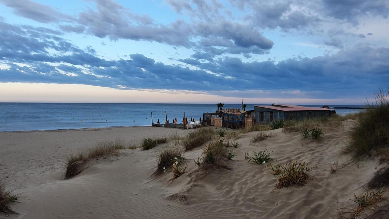 Appartement avec vaste terrasse à 30 m des dunes Agde Extérieur photo